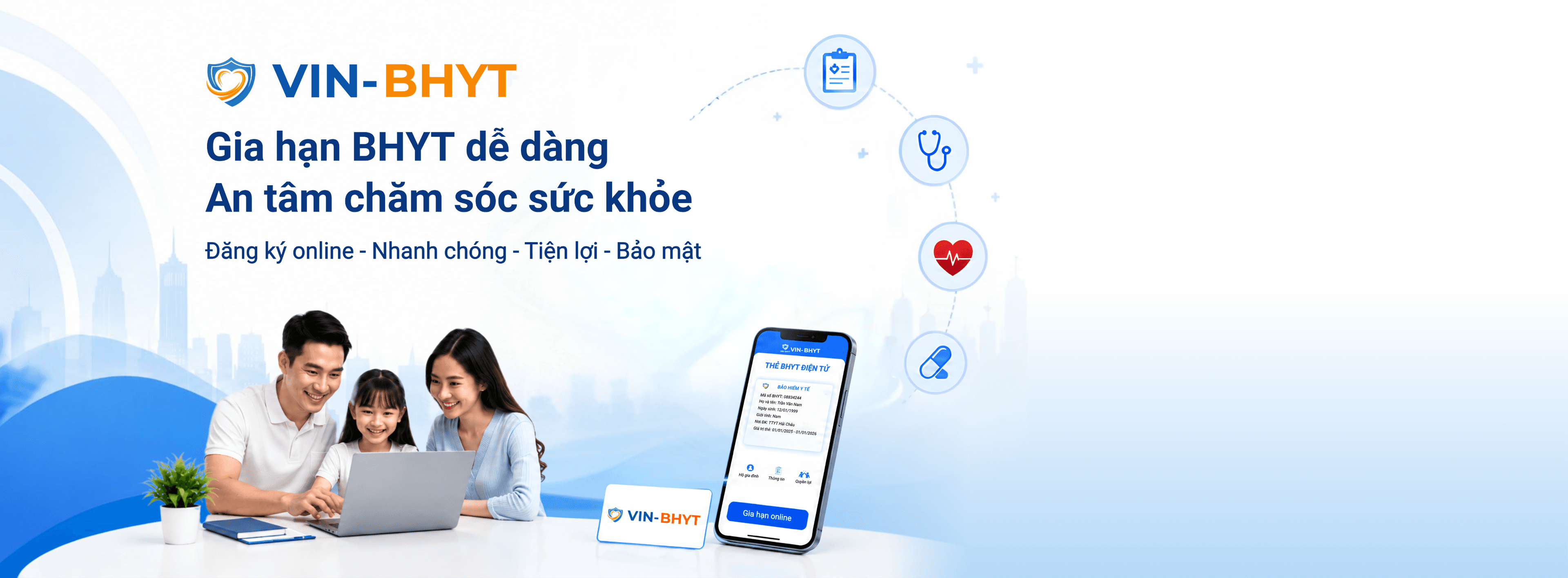 Gia hạn BHYT dễ dàng
